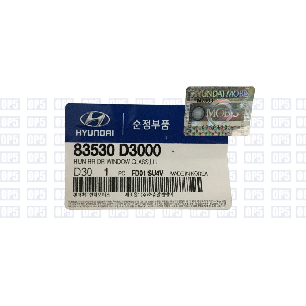Borracha Canaleta Vidro Porta Traseira Lado Esquerdo Hyundai New Tucson 2017 A 2021