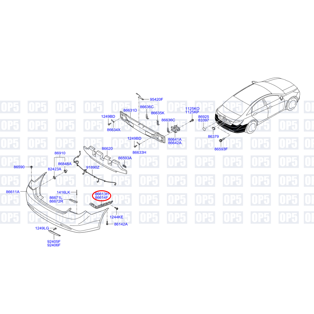 Suporte Parachoque Traseiro Lado Esquerdo Hyundai Sonata 2011 A 2014