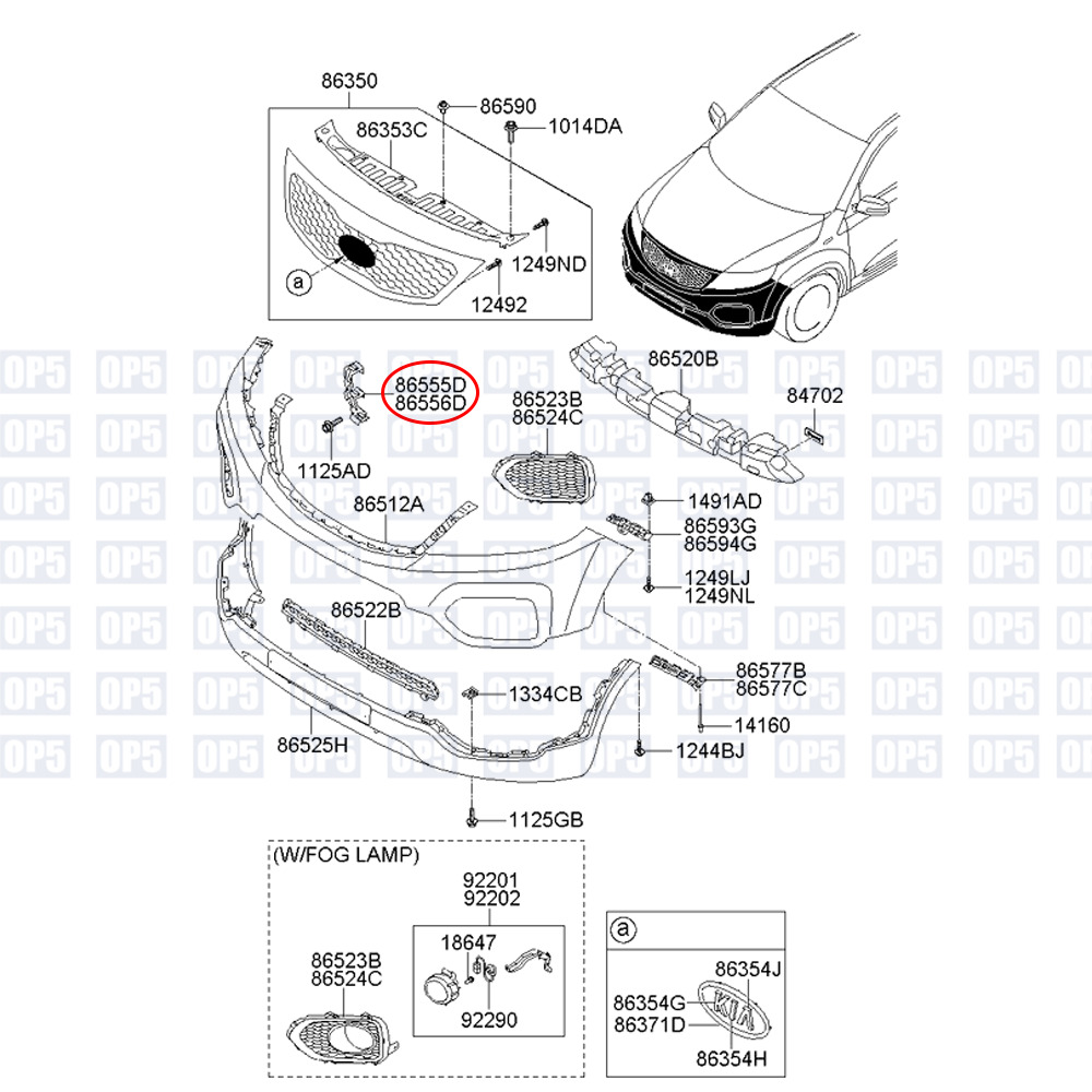 Suporte Parachoque Dianteiro Lado Esquerdo Kia Sorento 2009 A 2013