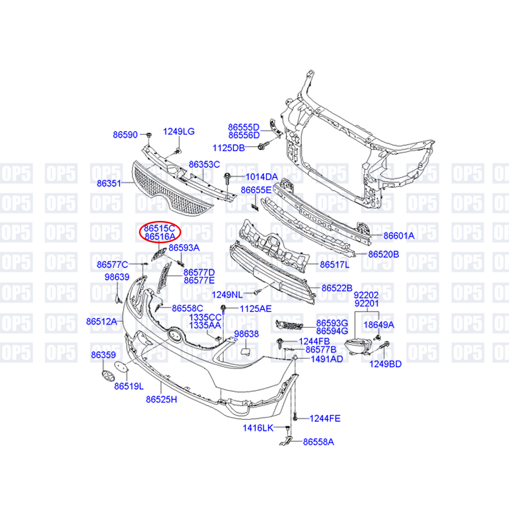 Suporte Parachoque Dianteiro Lado Esquerdo Hyundai Veracruz 2006 A 2012