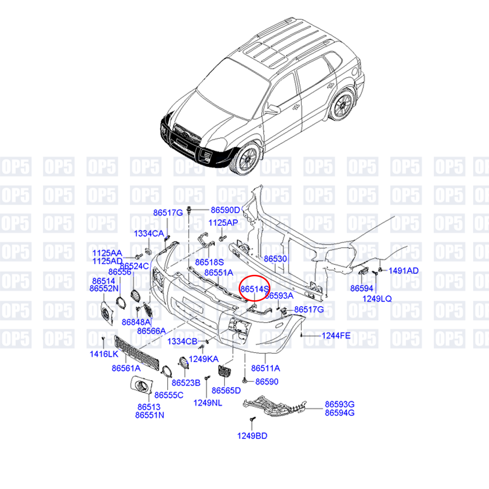 Suporte Guia Farol Dianteiro Lado Esquerdo Hyundai Tucson 2004 A 2016